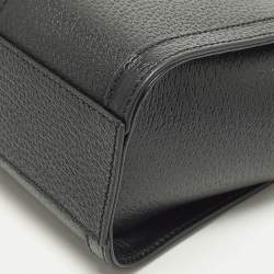 Pre Owned Gucci Ophidia Web Small Black Leather Tote