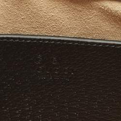 Pre Owned Gucci Ophidia Web Small Black Leather Tote