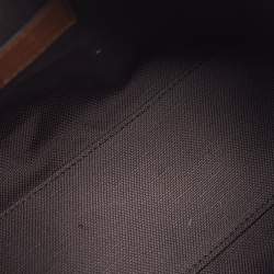 Pre Owned Gucci Mini Beige/Brown GG Canvas and Leather Satchel