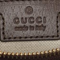 Pre Owned Gucci Ophidia Web Beige Supreme Canvas Shoulder Bag