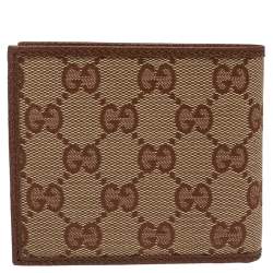 Gucci Beige/Brown GG Canvas New York Yankees Patch Bifold Wallet