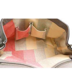 مملوكة مسبقًا حقيبة غو تشي بامبو جلد رصاصي ديلي متوسطة بيد علوية