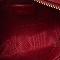 Pre Owned Gucci Multicolor Stripe Canvas and Leather Mini Sylvie Ophidia Crossbody Bag   
