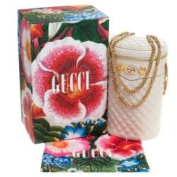 Pre Owned Gucci White Quilted Leather Trapuntata Convertible Belt Bag