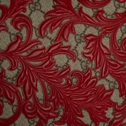 مملوكة مسبقًا حقيبة كتف غوتشي "ديونيسوس ارابيسك" متوسطة جلد و كانفاس جي جي سوبريم أحمر