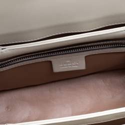 مملوكة مسبقًا Gucci Black/White Python Queen Margaret Loved Top Handle Bag