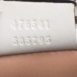 مملوكة مسبقًا Gucci Black/White Python Queen Margaret Loved Top Handle Bag