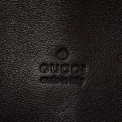 Pre Owned Gucci Beige/Ebony GG Crystal Canvas and Leather Duchessa Card Holder