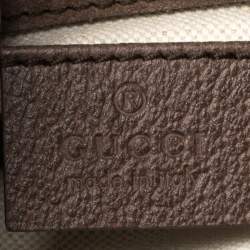 Gucci Brown Suede and Leather Web Neo Crossbody Bag