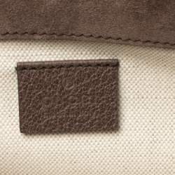 Gucci Brown Suede and Leather Web Neo Crossbody Bag