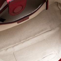 مملوكة مسبقًا Gucci Red/Beige GG Supreme Canvas, Suede and Leather Bosco Tote