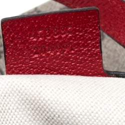 مملوكة مسبقًا Gucci Red/Beige GG Supreme Canvas, Suede and Leather Bosco Tote