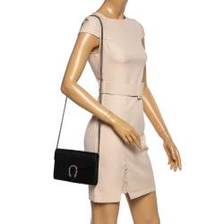 مملوكة مسبقًا Gucci Black Leather Dionysus Mini Chain Shoudler Bag