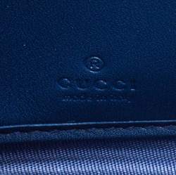 مملوكة مسبقًا محفظة غوتشي مزينة باتش NY Yankees سحاب ملتف كانفاس GG بني