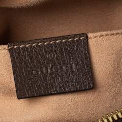 Pre Owned Gucci Beige/Ebony GG Supreme Coated Canvas and Leather Ophidia Belt Bag