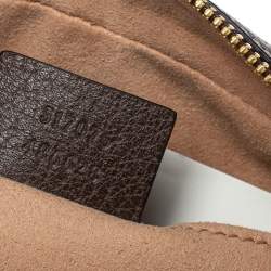 Pre Owned Gucci Beige/Ebony GG Supreme Coated Canvas and Leather Ophidia Belt Bag