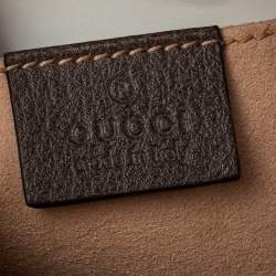 Pre Owned Gucci Beige/Ebony GG Supreme Coated Canvas and Leather Ophidia Belt Bag