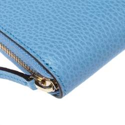 Pre Owned محفظة غوتشي جلد  جي جي بنية داكنة بسحاب ملتف مارمونت 