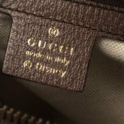 Pre Owned Gucci Beige GG Supreme Canvas and Leather Disney Three Little Pigs Ophidia Backpack