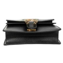 مملوكة مسبقًا Gucci Black Leather Mini Web Dionysus Shoulder Bag