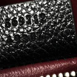 مملوكة مسبقًا حقيبة غوتشي زومي جلد أسود محبب صغيرة