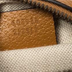 مملوكة مسبقًا Gucci x Disney Brown GG Supreme Canvas and Leather Mini Mickey Mouse Round Crossbody Bag