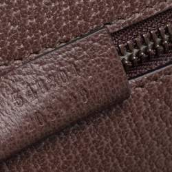 Pre Owned Gucci Brown GG Supreme Canvas and Leather Ophidia  Messenger Bag
