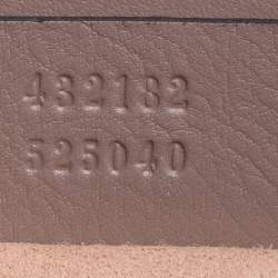 Pre Owned حقيبة كتف غوتشي مرصع قفل جلد و كانفاس مقوى جي جي سوبريم وردي 