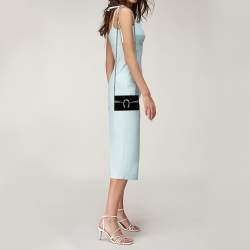 Pre Owned Gucci Black Velvet Super Mini Dionysus Crossbody Bag