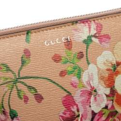مملوكة مسبقًا Gucci Multicolor Shanghai Blooms Print Leather Zip Around Wallet
