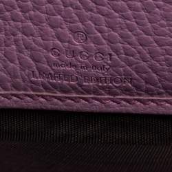 Pre Owned Gucci Pink GG Marmont Leather Limited Edition Bosco Zip Around Wallet