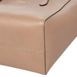 Pre Owned Gucci Beige/Blue Leather Swing Tote Bag