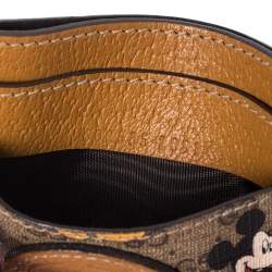 Pre Owned حافظة بطاقات غوتشي وديزني ميكي ماوس جلد وسوبريم جي جي