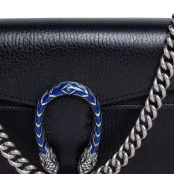 مملوكة مسبقًا Gucci Black Leather Small Dionysus Shoulder Bag