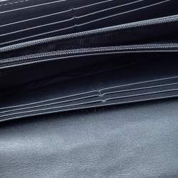 Pre Owned Gucci Black Leather Sylvie Continental Wallet