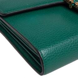 Gucci Green Leather Dionysus Wallet On Chain