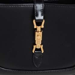 مملوكة مسبقًا حقيبة كتف غوتشي ميني جاكي 1961 جلد أسود