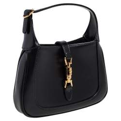 مملوكة مسبقًا حقيبة كتف غوتشي ميني جاكي 1961 جلد أسود