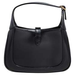 مملوكة مسبقًا حقيبة كتف غوتشي ميني جاكي 1961 جلد أسود