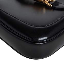 مملوكة مسبقًا حقيبة كتف غوتشي ميني جاكي 1961 جلد أسود