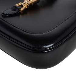 مملوكة مسبقًا حقيبة كتف غوتشي ميني جاكي 1961 جلد أسود