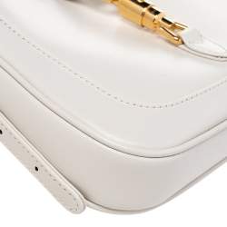 Pre Owned Gucci White Leather Mini Jackie 1961 Shoulder Bag