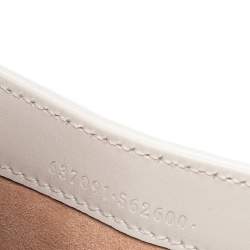 Pre Owned Gucci White Leather Mini Jackie 1961 Shoulder Bag