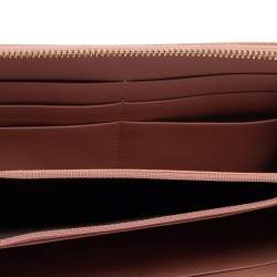 Gucci Pink Microguccissima Leather Zip Around Wallet