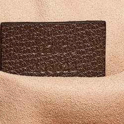 Pre Owned Gucci Beige Coated Canvas And Leather Ophidia Belt Bag