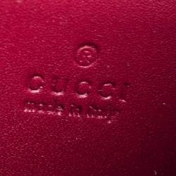 Pre Owned محفظة بسلسلة غوتشي ميني ديانيسوس قطيفة جي جي أحمر