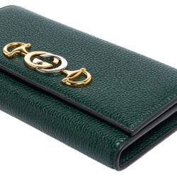 Gucci Green Leather Zumi Wallet