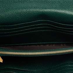 Gucci Green Leather Zumi Wallet