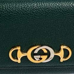 Gucci Green Leather Zumi Wallet