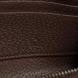 Pre Owned Gucci Beige/Brown GG Supreme Canvas and Leather Ophidia Crossbody Bag